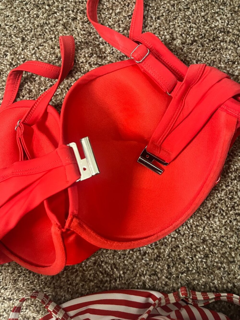 Red Bikini Top 36E